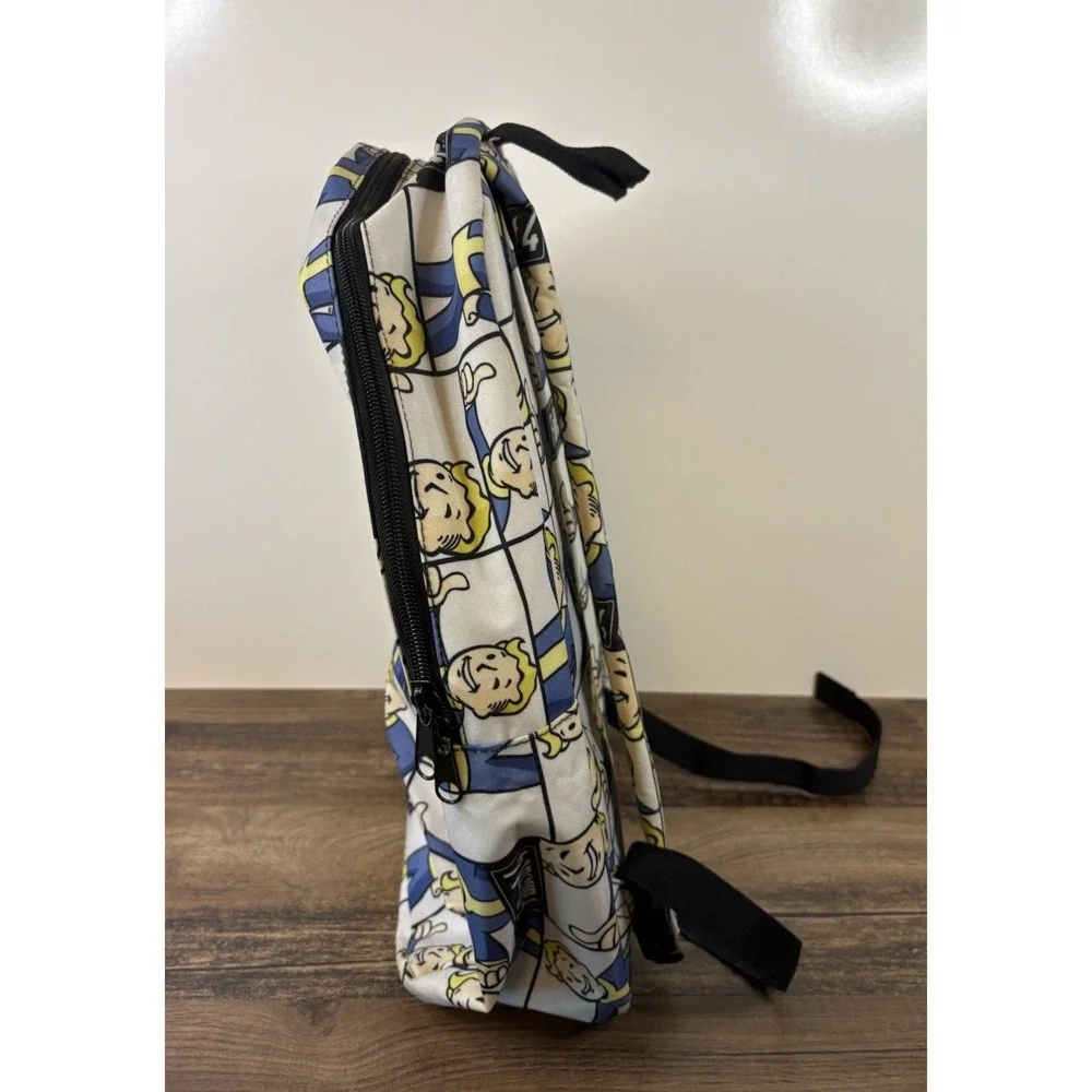 Bethesda Fallout Vault Boy Backpack with Zippered Pocket Video Game Merchandise